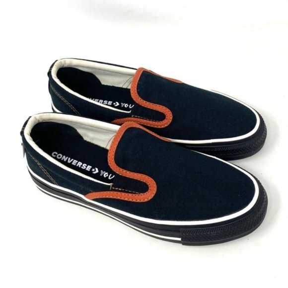 Converse Ctas Slip On Low Top Canvas Black Women Sneakers Custom 171852C-BLKORG - Picture 7 of 10